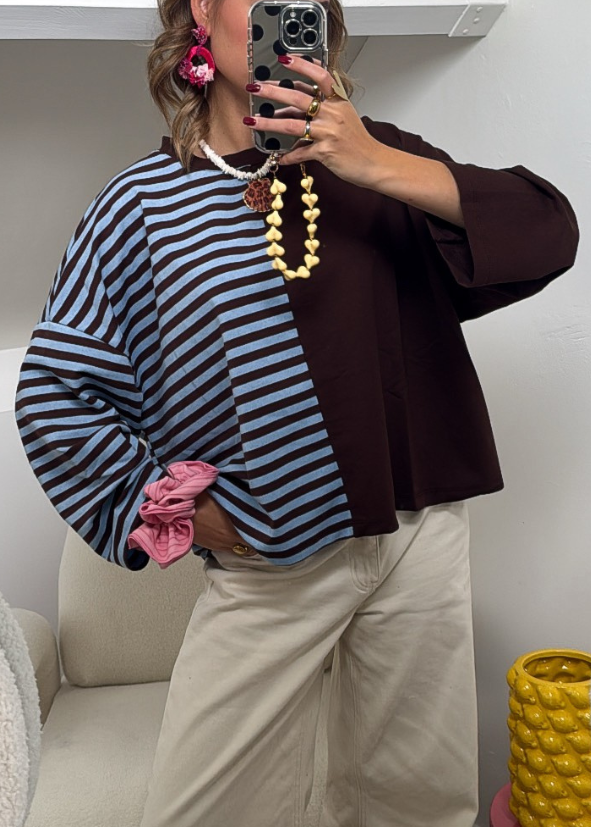 Noa half stripped shirt